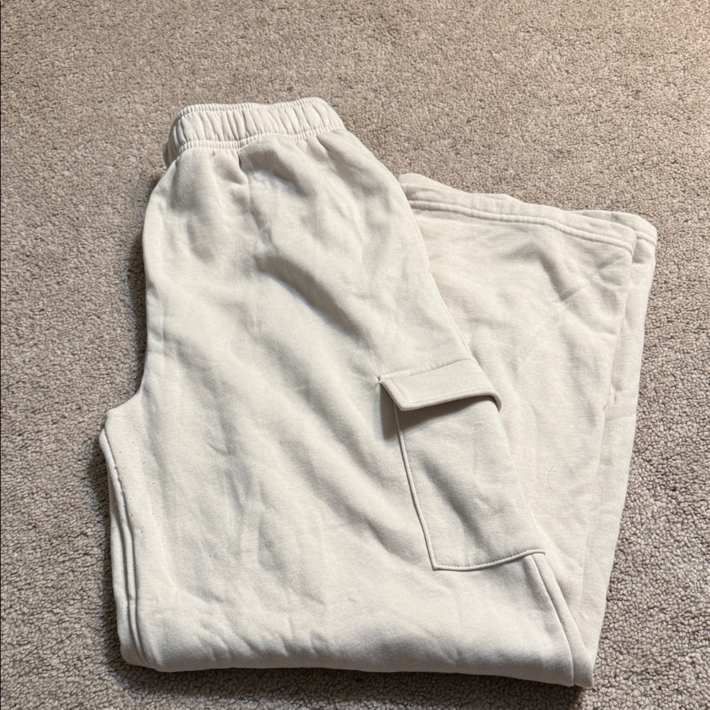 No Boundaries Cream Cargo Pants